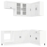 Unità Cucina PORTO 8 pcs Bianco Lucido Legno ingegnerizzato