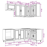 Unità Cucina PORTO 8 pcs Rovere Artigianale