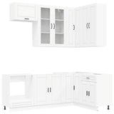 Unità Cucina PORTO 8 pcs Bianco Legno ingegnerizzato