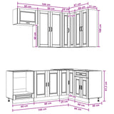 Unità Cucina PORTO 8 pcs Rovere Sonoma Legno ingegnerizzato