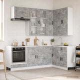 Unità Cucina PORTO 8 pcs Grigio Cemento Legno ingegnerizzato