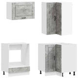 Unità Cucina PORTO 8 pcs Grigio Cemento Legno ingegnerizzato