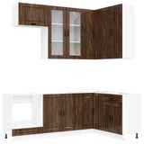Unità Cucina PORTO 8 pcs Rovere Marrone Legno ingegnerizzato