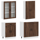 Unità Cucina PORTO 8 pcs Rovere Marrone Legno ingegnerizzato