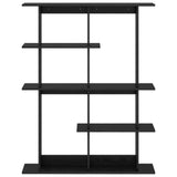 Scaffale da parete Rovere Nero 102 x 20 x 130 cm