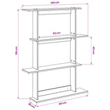 Scaffale da parete Rovere Sonoma 100 x 20 x 126 cm