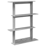 Scaffale da parete Sonoma grigio 100 x 20 x 126 cm