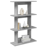 Scaffale da parete A parete Sonoma grigio 56 x 20 x 90 cm