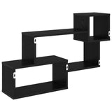 Mensola sospesa A parete Nero 87 x 20 x 55 cm
