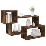 Mensola sospesa A parete Rovere Fumo 87 x 20 x 55 cm