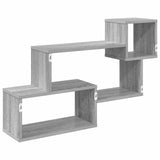 Mensola sospesa A parete Grigio 87 x 20 x 55 cm