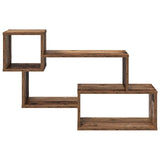 Mensola sospesa A parete Marrone 87 x 20 x 55 cm