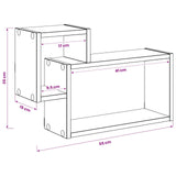 Scaffale da parete A parete Rovere Sonoma 55 x 15 x 35 cm