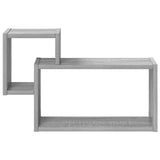 Scaffale da parete A parete Sonoma grigio 55 x 15 x 35 cm