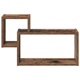 Scaffale da parete A parete Legno antico 55 x 15 x 35 cm