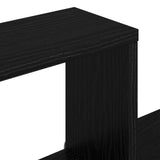 Scaffale da parete A parete Rovere Nero 91,5 x 15 x 76 cm