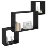 Scaffale da parete A parete Nero 91,5 x 15 x 76 cm