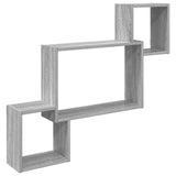 Scaffale da parete A parete Sonoma grigio 91,5 x 15 x 76 cm