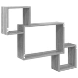 Scaffale da parete A parete Grigio 91,5 x 15 x 76 cm