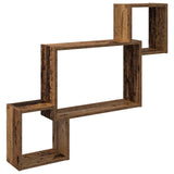 Scaffale da parete A parete Marrone 91,5 x 15 x 76 cm