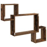 Scaffale da parete A parete Legno antico 91,5 x 15 x 76 cm