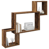 Scaffale da parete A parete Legno antico 91,5 x 15 x 76 cm