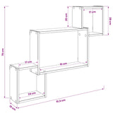 Scaffale da parete A parete Marrone 91,5 x 15 x 76 cm