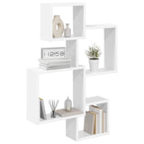 Mensole Cubo da Parete A parete Bianco 64 x 13,5 x 91,5 cm