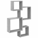 Mensole Cubo da Parete A parete Grigio 64 x 13,5 x 91,5 cm