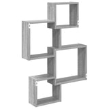 Mensole Cubo da Parete A parete Grigio 64 x 13,5 x 91,5 cm