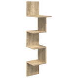 Scaffale da parete A parete Marrone 32 x 21 x 107 cm