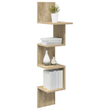 Scaffale da parete A parete Rovere Sonoma 32 x 21 x 107 cm