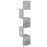 Scaffale da parete A parete Grigio 32 x 21 x 107 cm