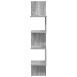 Scaffale da parete A parete Grigio 32 x 21 x 107 cm