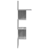 Scaffale da parete A parete Grigio 32 x 21 x 107 cm