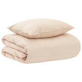 Set di Piumoni Beige 137 x 200 cm Cotone, Kapok, Poliestere