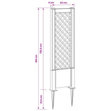 Trellis con Punta Bianco 43 x 6 x 165 cm PP