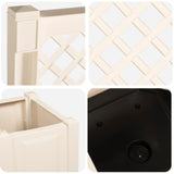 Panchina da Giardino Kopenhagen Bianco 173 x 49 x 135,5 cm PP
