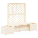 Panchina da Giardino Kopenhagen Bianco 173 x 49 x 135,5 cm PP