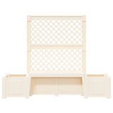 Panchina da Giardino Kopenhagen Bianco 173 x 49 x 135,5 cm PP