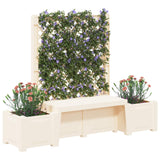 Panchina da Giardino Kopenhagen Bianco 173 x 49 x 135,5 cm PP