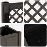 Panchina da Giardino Kopenhagen Antracite 173 x 49 x 135,5 cm