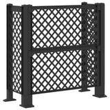 Trellis per Cestino Antracite 123 x 47 x 114 cm PP