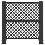 Trellis per Cestino Antracite 123 x 47 x 114 cm PP