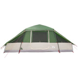 Tenda familiare con telo da pioggia resistente all'acqua Verde