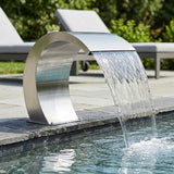 Fontana da Piscina Argento 61 x 30 x 71 cm Acciaio Inox