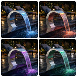 Fontana da Piscina Argento 61 x 30 x 71 cm Acciaio Inox