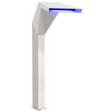 Cascata della Piscina Acciaio Inox 50 x 30 x 90 cm Argento