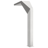 Cascata della Piscina Acciaio Inox 50 x 30 x 90 cm Argento