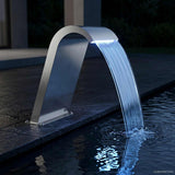 Fontana da Piscina Argento 47 x 31 x 60 cm Acciaio Inox